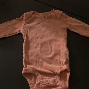 Cozy Pink Long Sleeve Baby Bodysuit